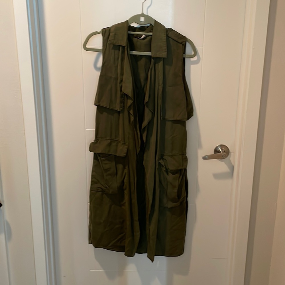 Zara utility army vest